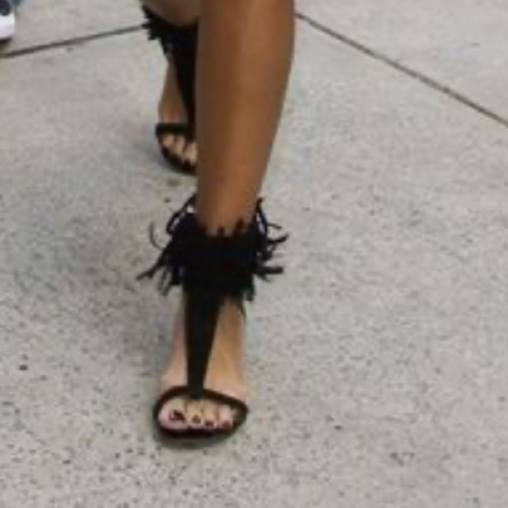 SOLD-Balmain fringe sandals